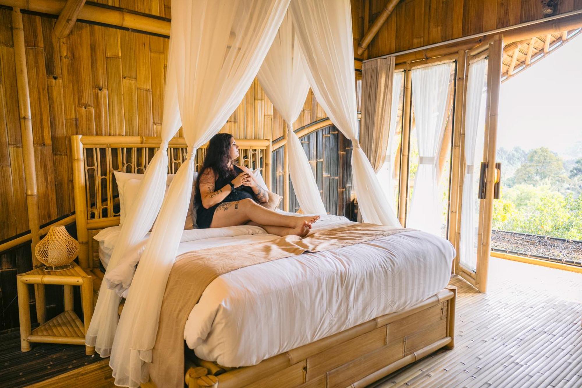 Selat Danaswari Bali Bamboo Houseヴィラ エクステリア 写真